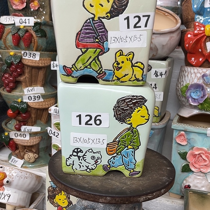 紫砂花盆粗陶材质多肉花盆