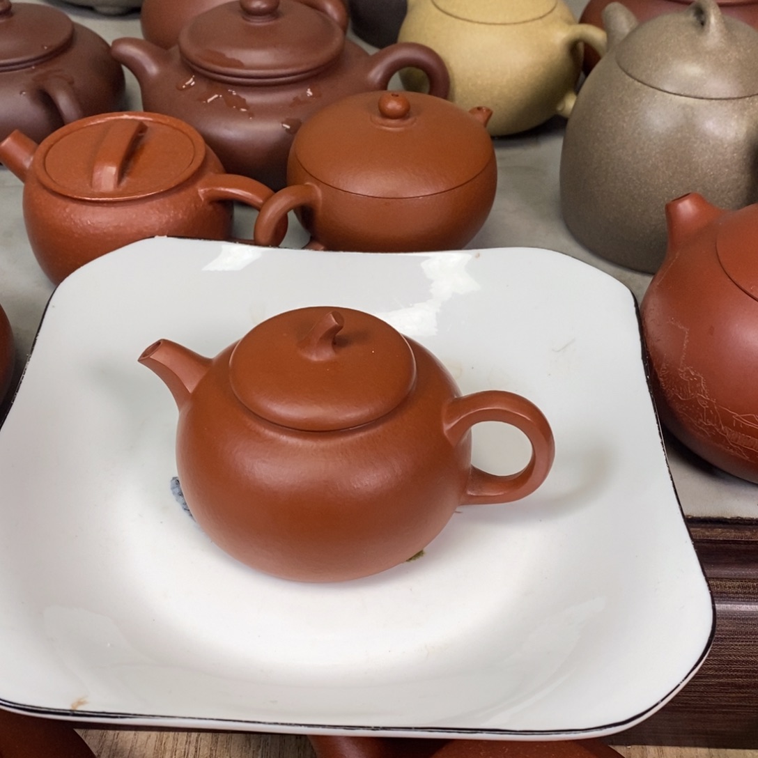 紫泥茶壶怡*朱泥小茄瓜120ml