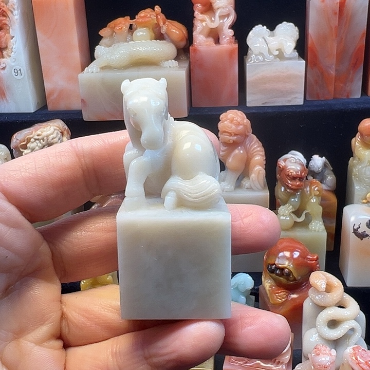 寿山石印石寿山石手工雕刻