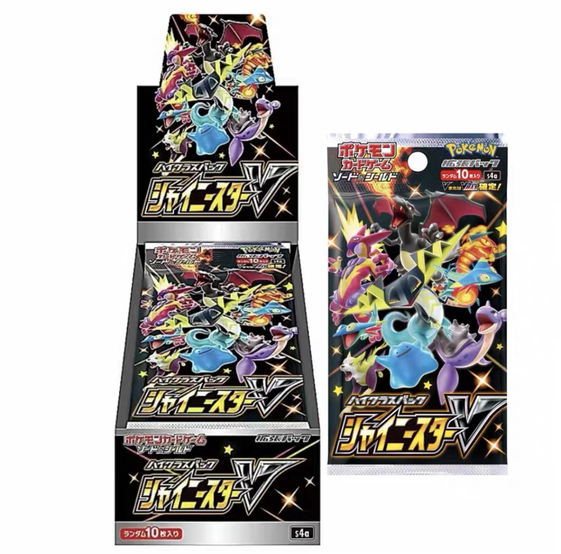 宝可梦卡牌盲盒日版s4a闪色明星