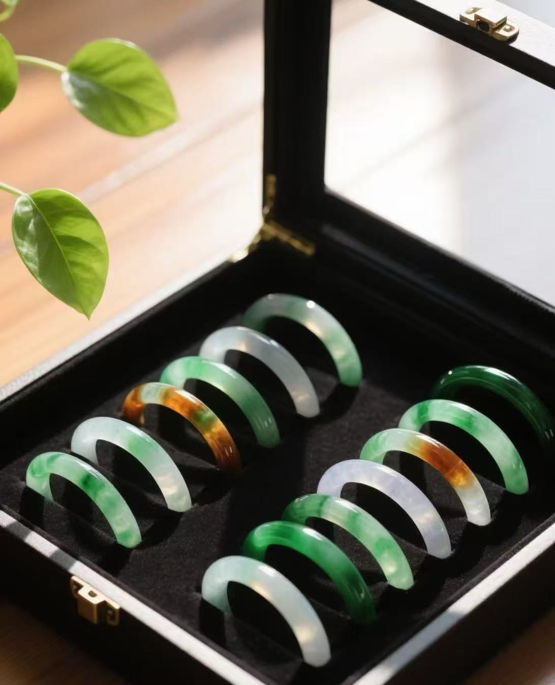 非金属珐琅手镯 时尚飘花美人镯多样性发其一