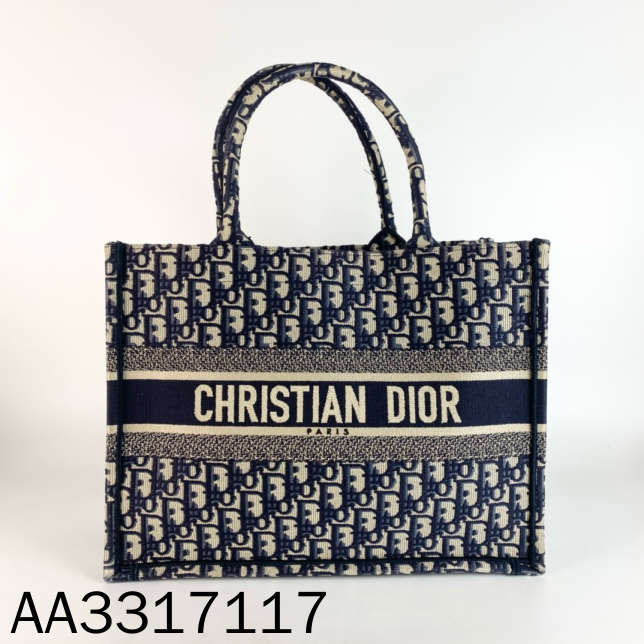 95新 DIOR/迪奥 BookTote老花中号Oblique手工刺绣临/AA3317117