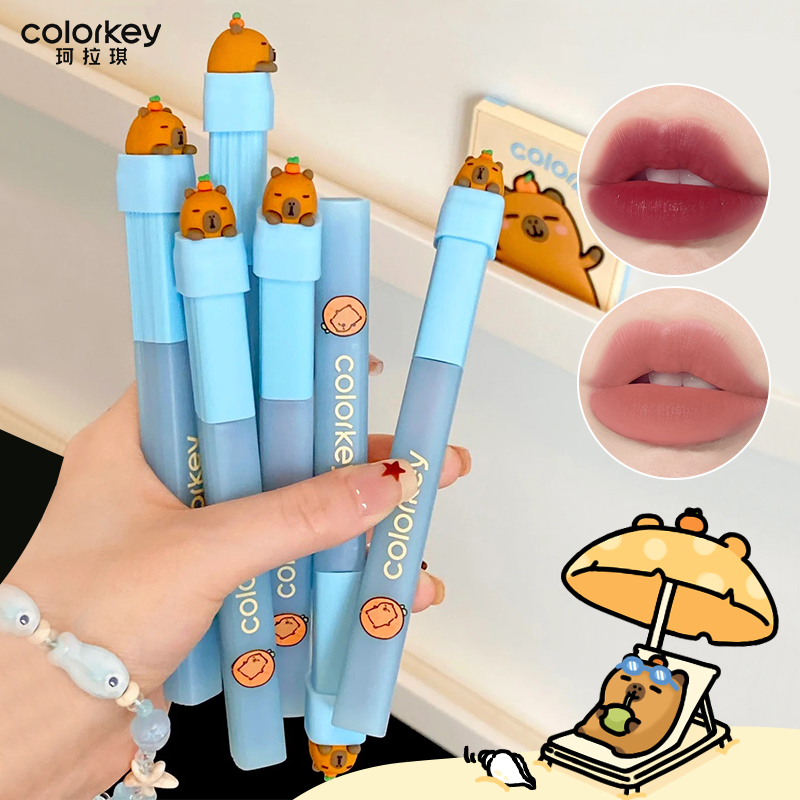 colorkey珂拉琪唇釉卡皮巴拉水雾唇露显白不易沾伪素颜口红女学生