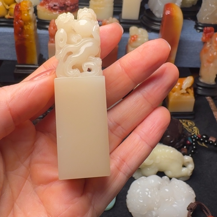 绿***洲寿山石印石寿山石芙蓉