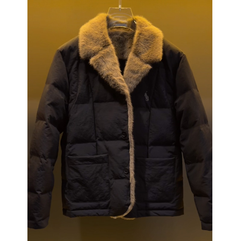 【杰瑞专属】毛领款富人穿搭高奢男女同款棉服冬季潮流时尚百搭棉衣