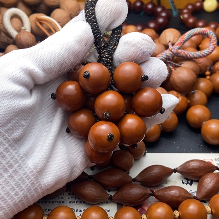 千***苦手串/手链橄榄核【苏粤葡葡串】手把件