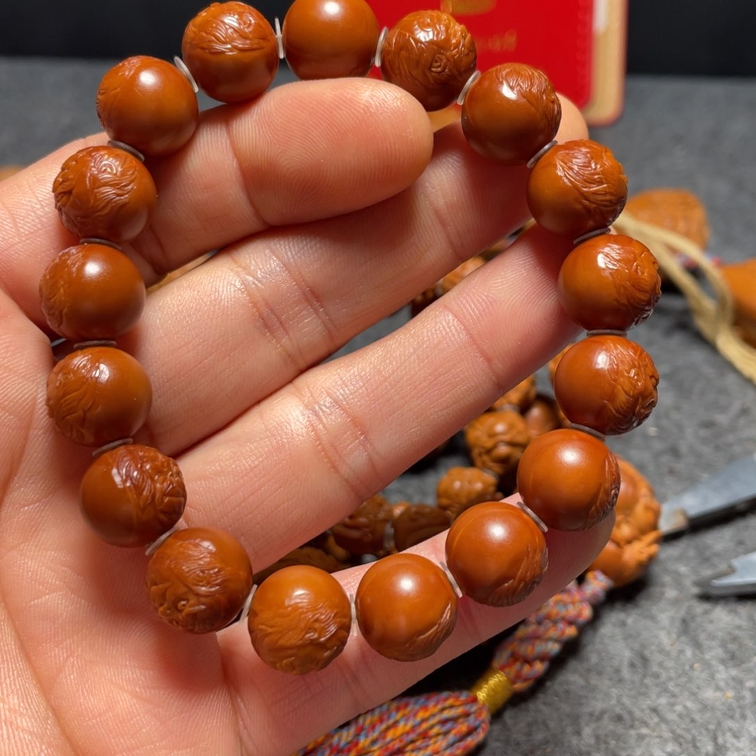 橄榄核手串/手链开*钟馗