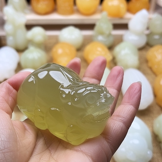 花***～玉天然玉石手把件