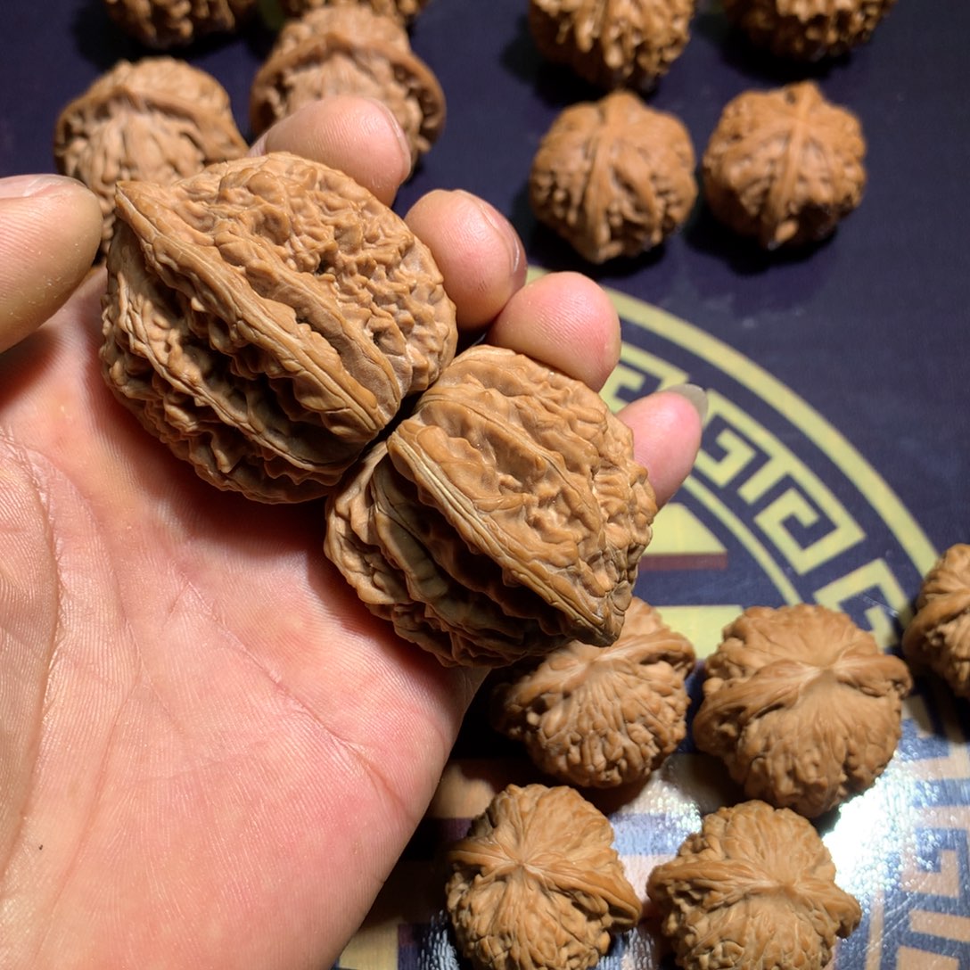 阿***g文玩核桃把件四座楼46