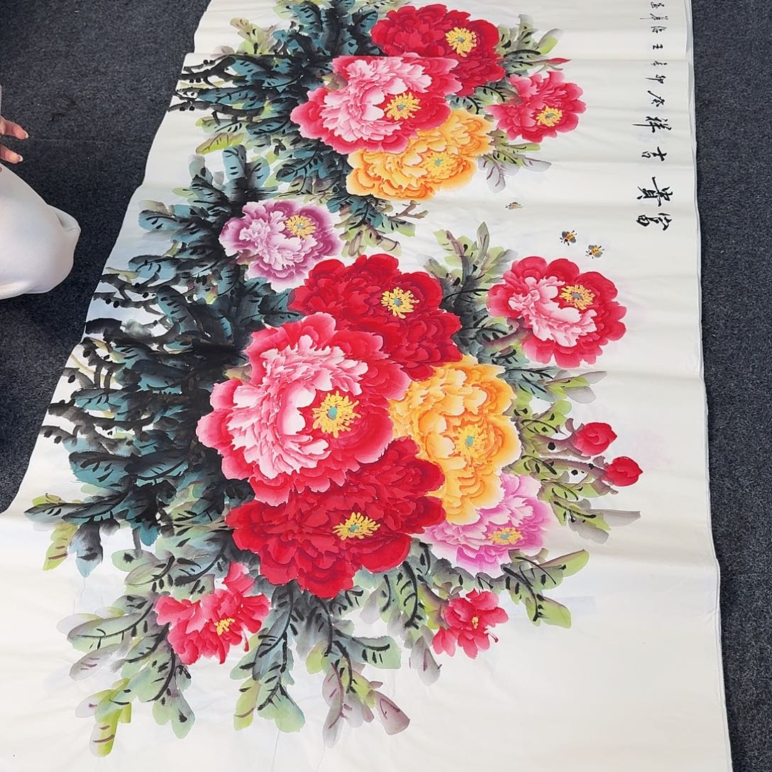 纯手绘国画作品好看六尺