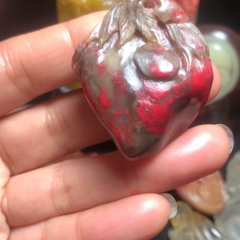 昌化石东*昌化鸡血石挂件