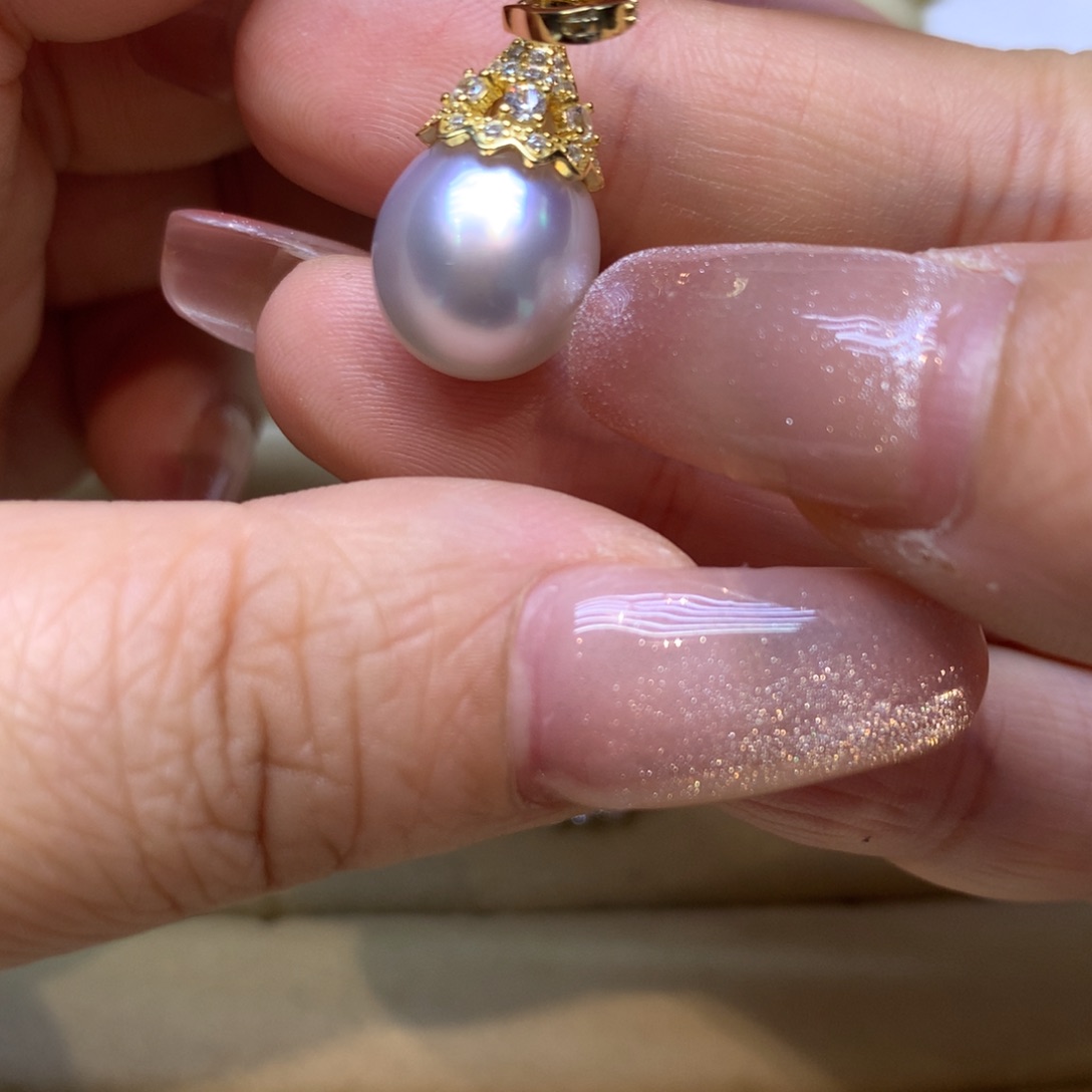 颈饰银S925镶嵌海水珍珠