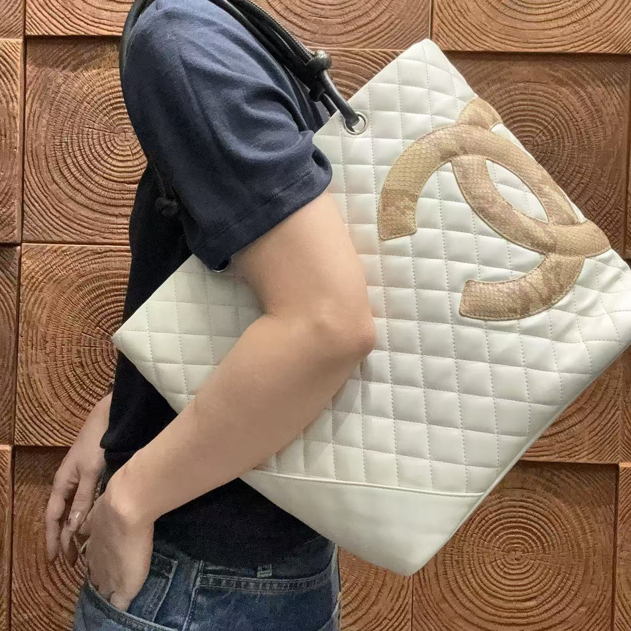 95新 Chanel/香奈儿 【蕾】 87 0589 白色康鹏