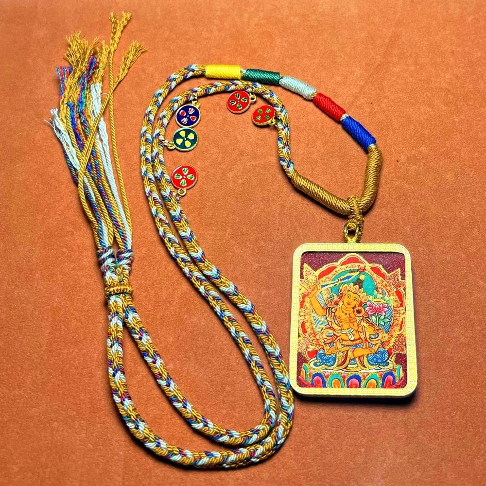 双十一直播福利唐卡文殊（生肖兔）赠五路手工绳、十相收纳袋