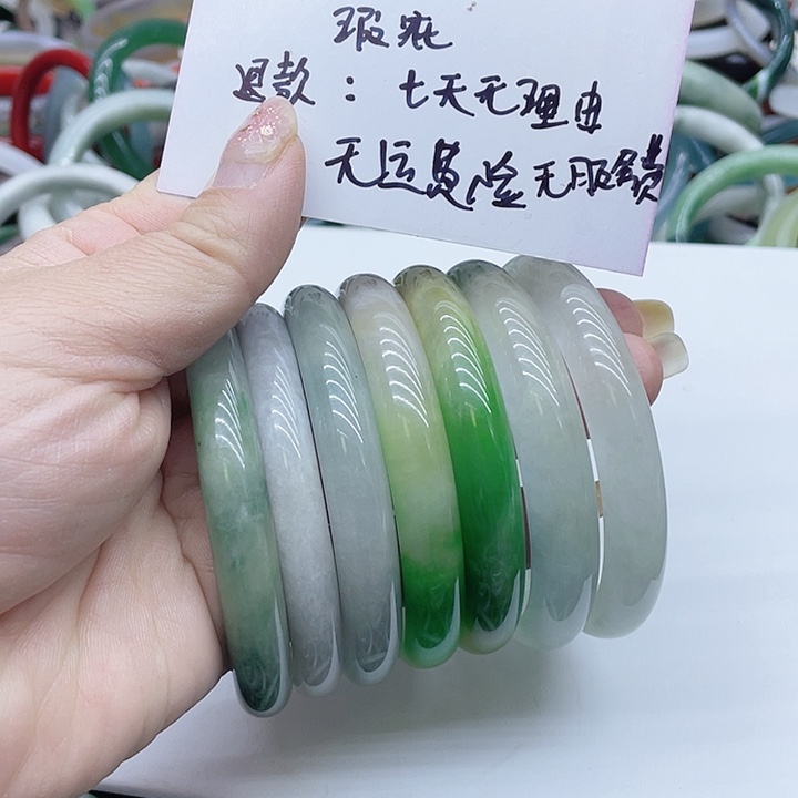 玻璃非金属手镯黑色