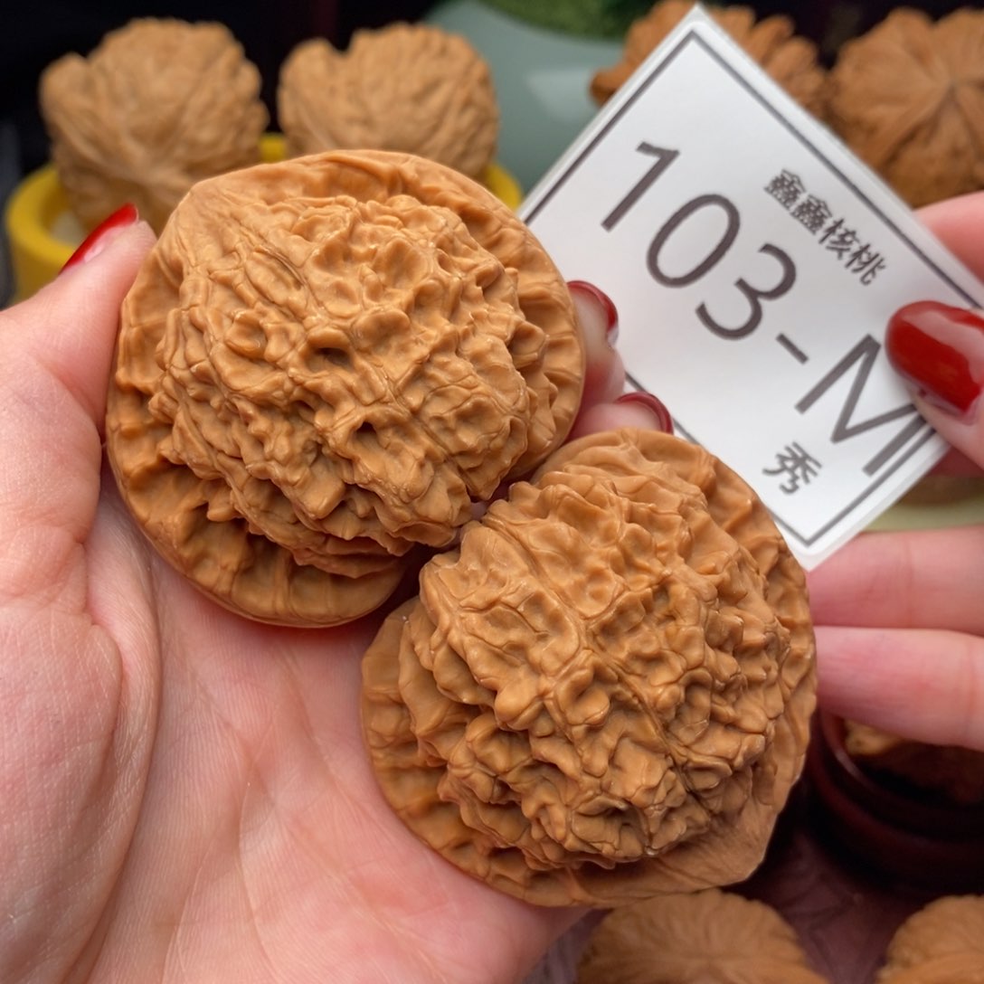 文玩核桃把件官帽54