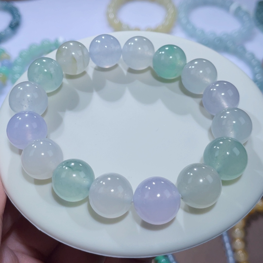 未镶嵌手链翡翠梦幻马卡龙