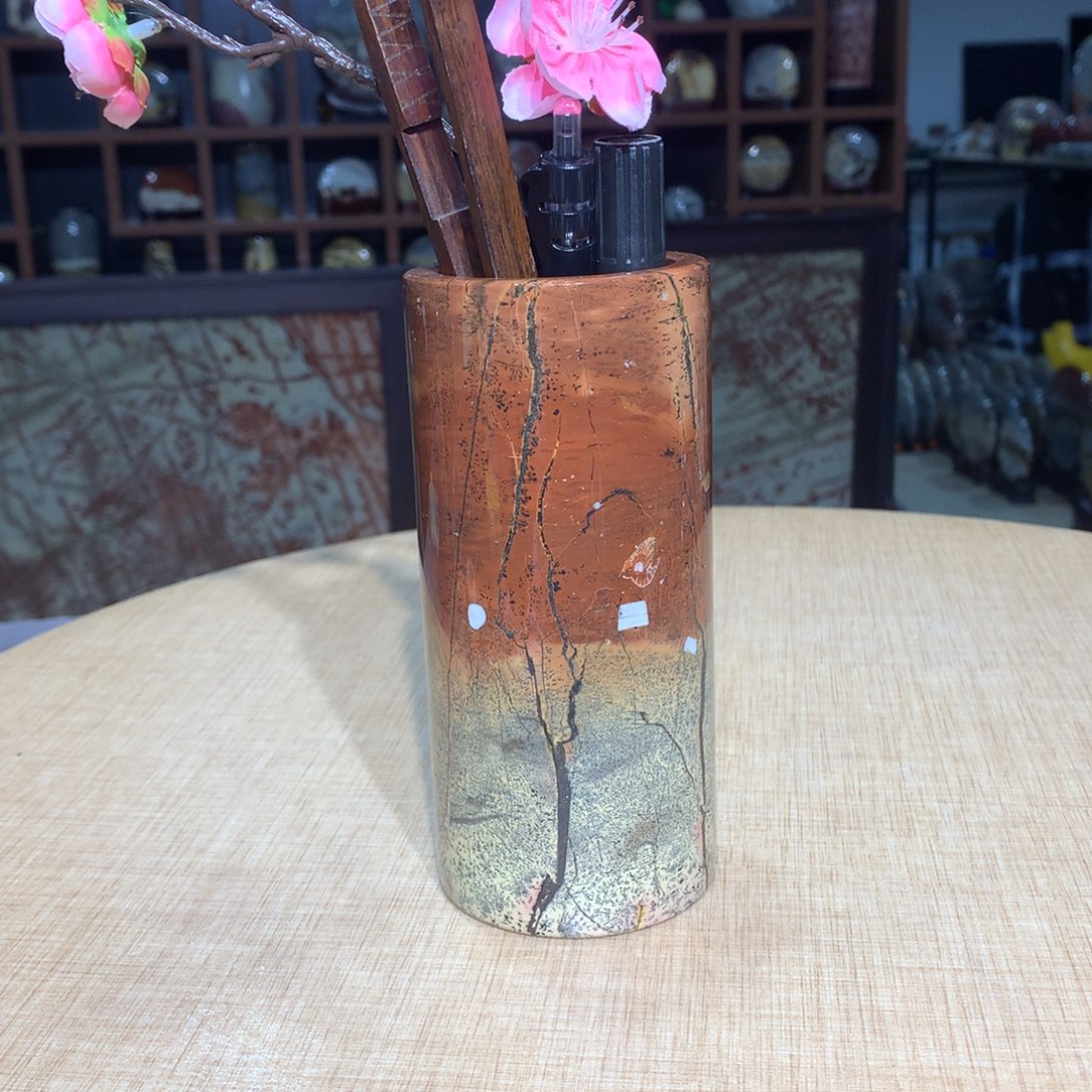 紫砂，广西国画石摆件，收藏观赏