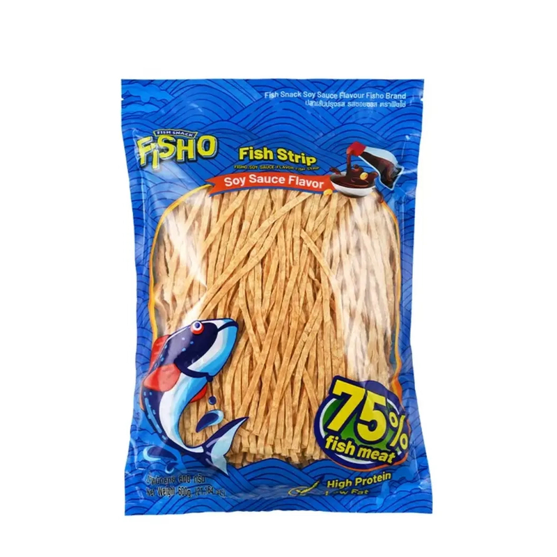 【会员商店】泰国进口酱油风味鱼丝（熟制动物性水产制品）600g解馋零食