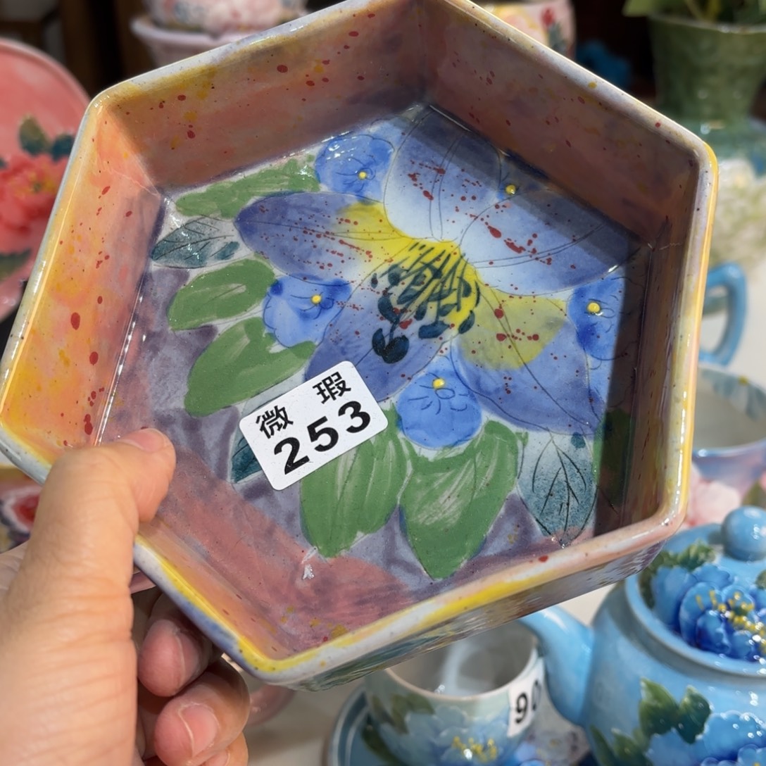 景德镇手绘高温釉下彩陶瓷茶具
