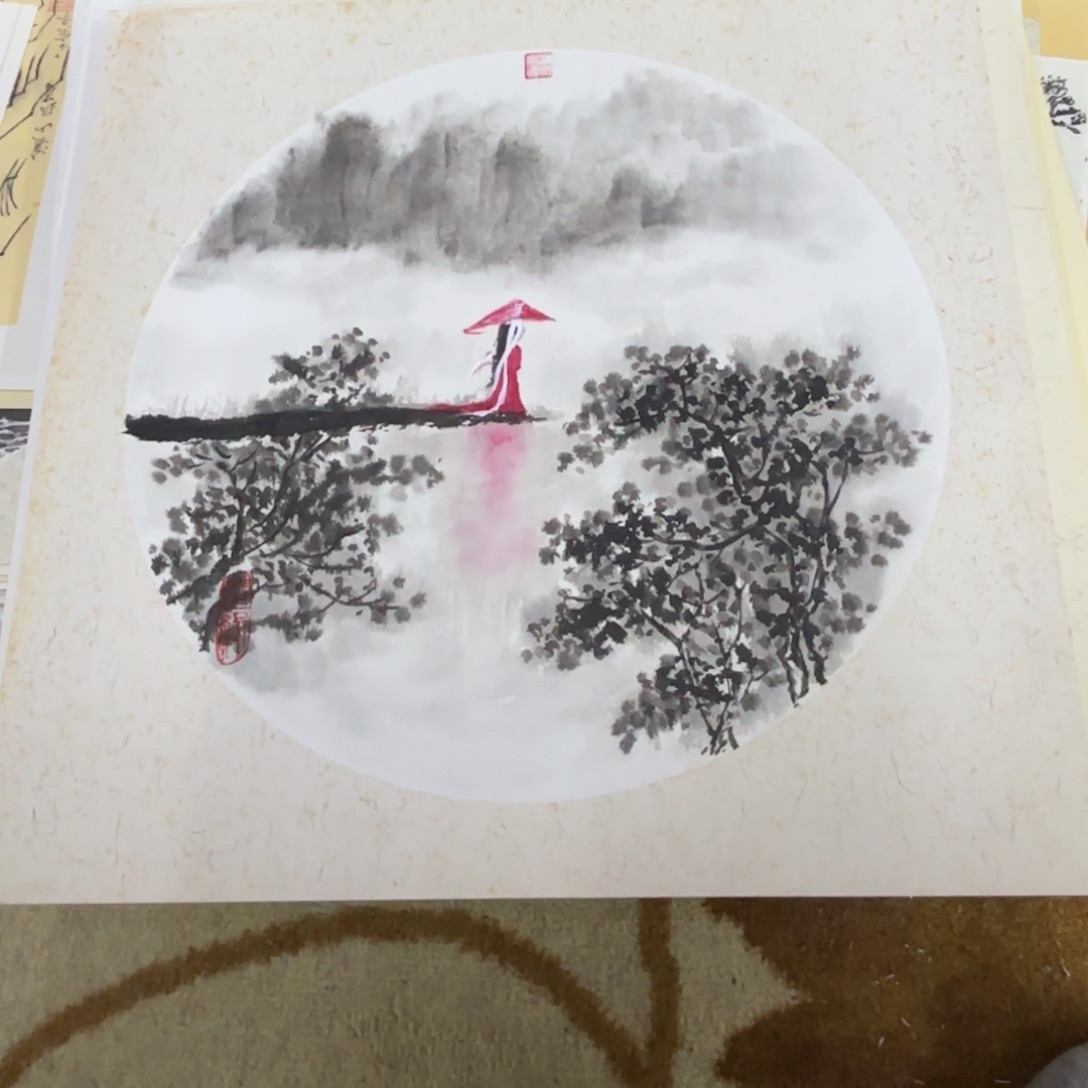 国画国画老师作品刘