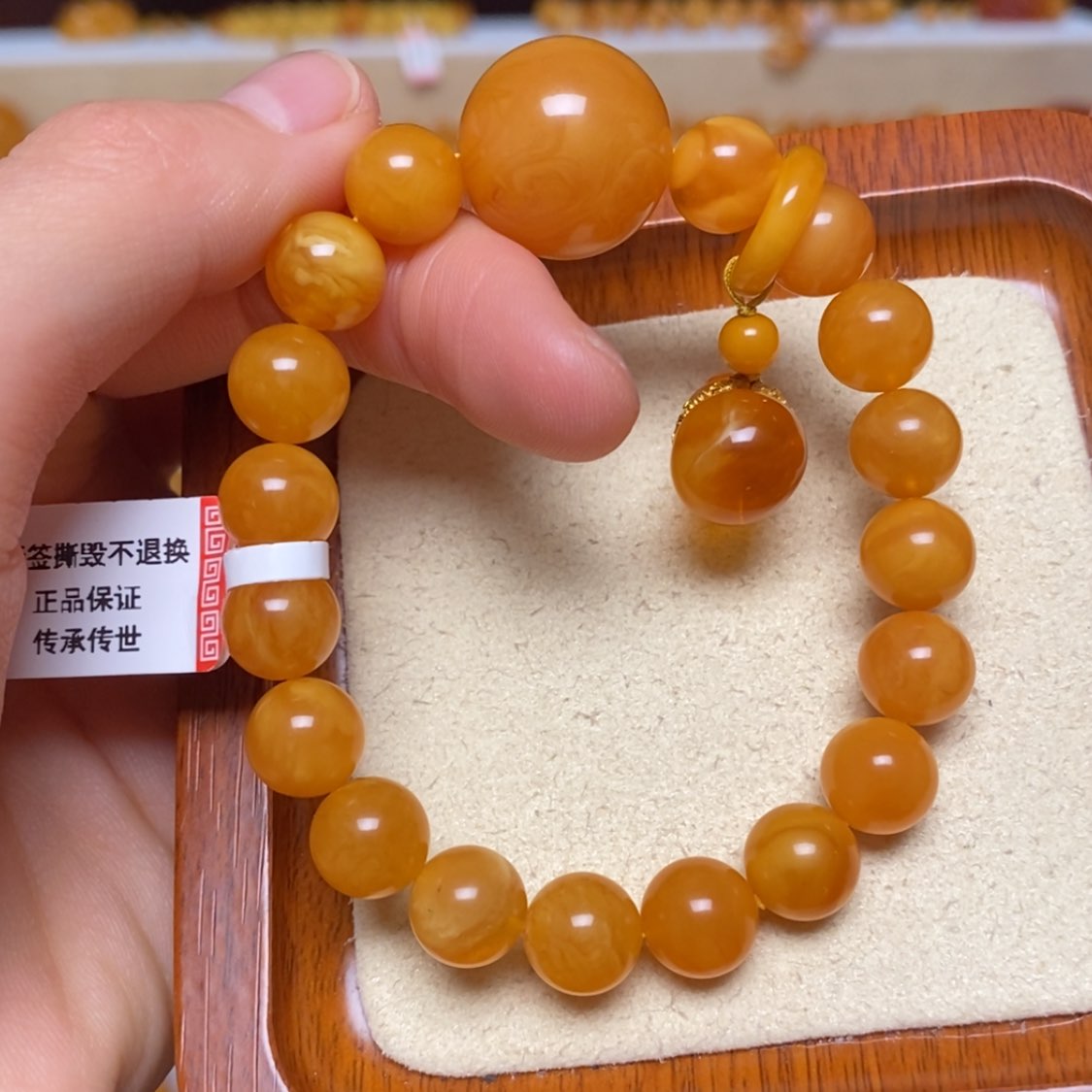 【闪购商品】未镶嵌蜜蜡手链手串