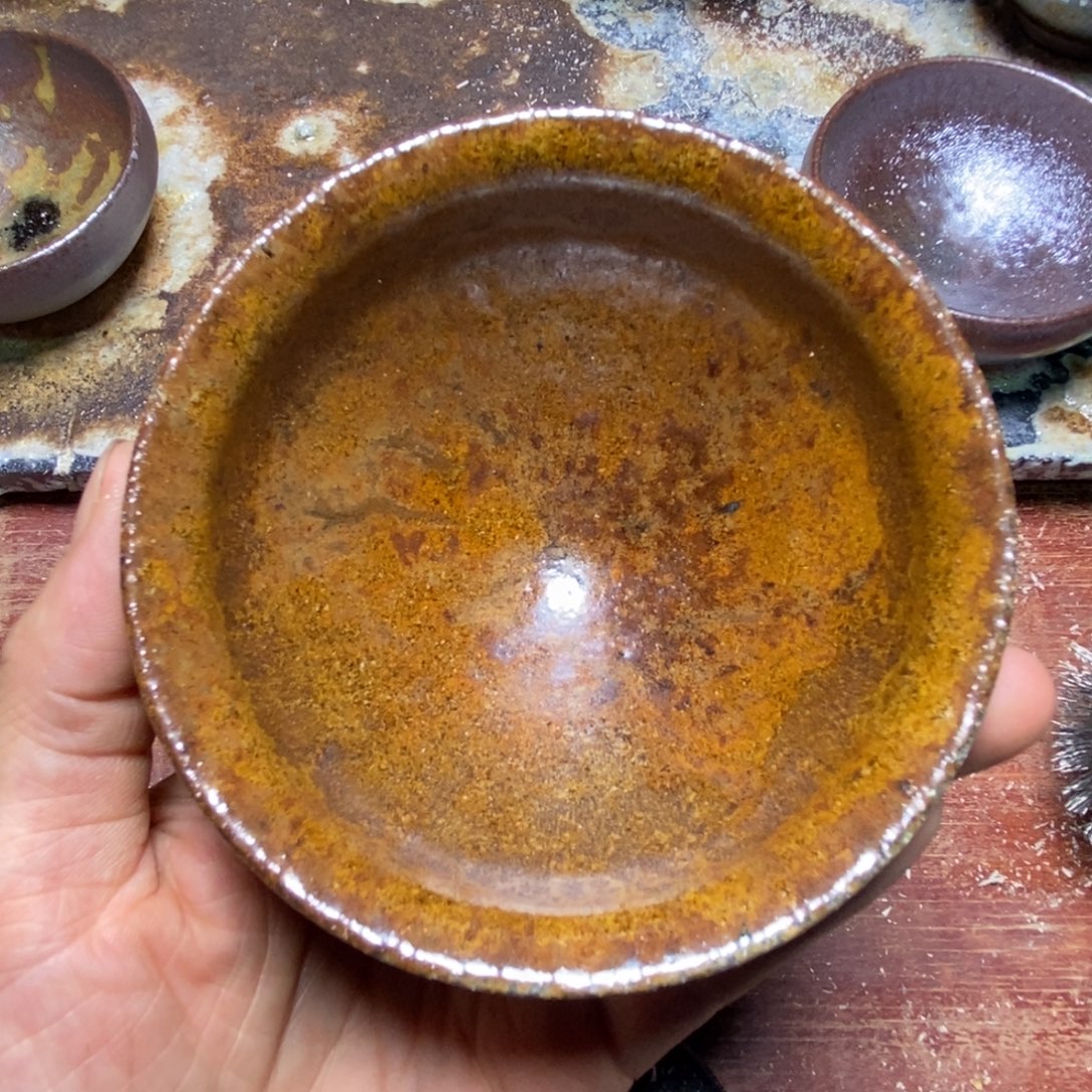 茶盏柴烧建盏茶盏茶杯59