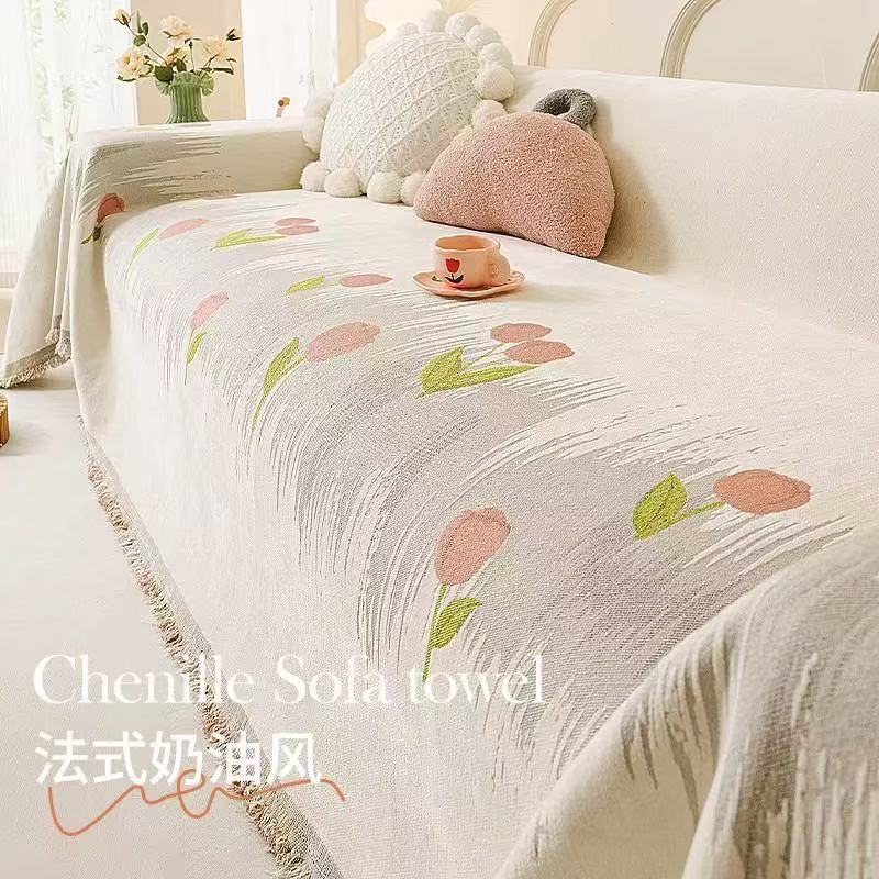 艾莎防滑沙发巾四季通用沙发套罩放猫抓全包沙发盖布万能盖巾布