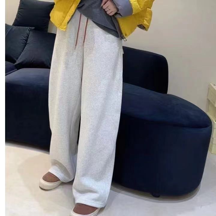 倩倩家加绒休闲弯刀裤