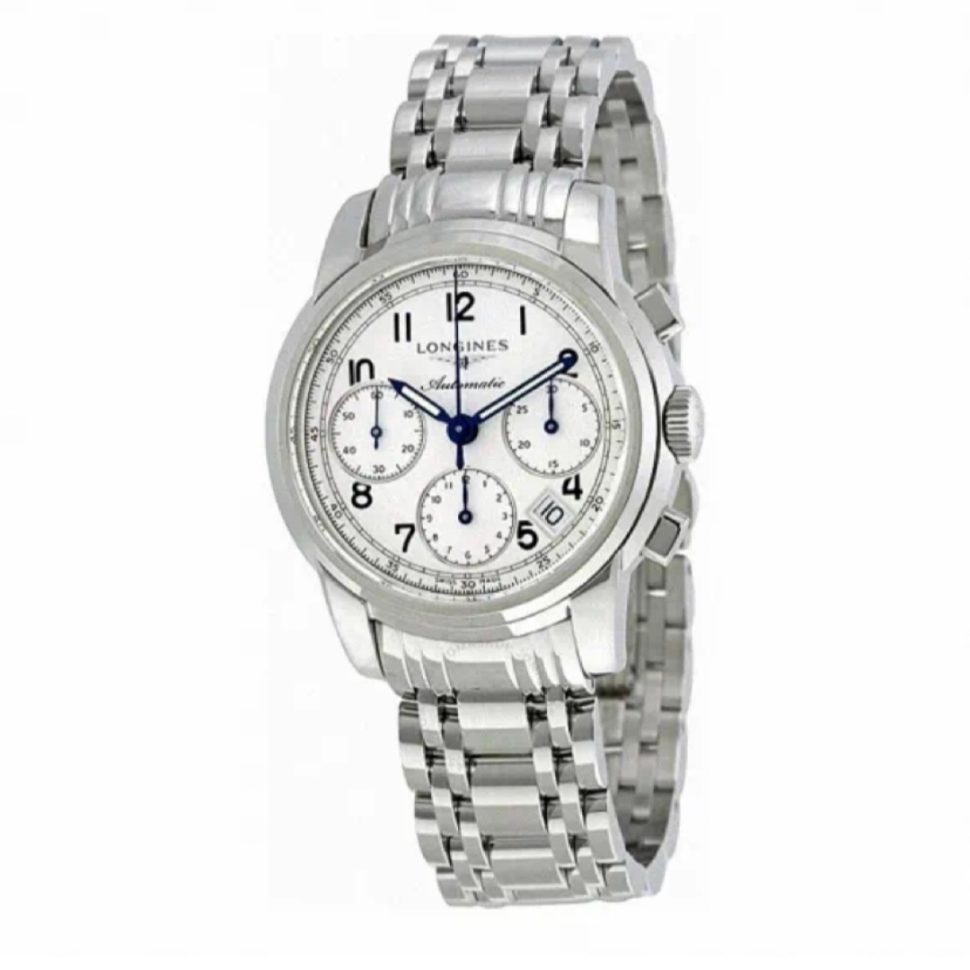99新 Longines/浪琴 753索伊米亚三眼白盘条丁/39mm