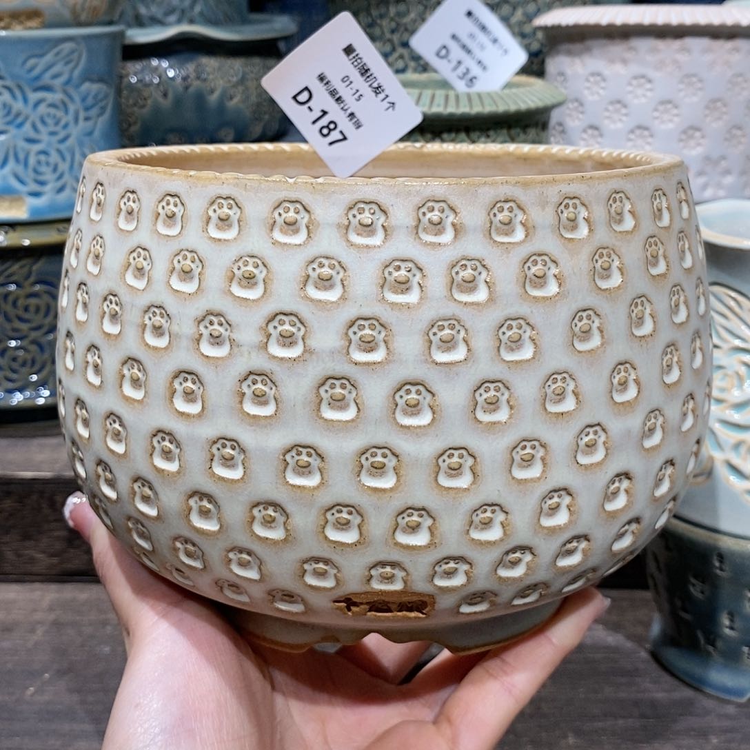 七里烧花盆1-15-187口径12