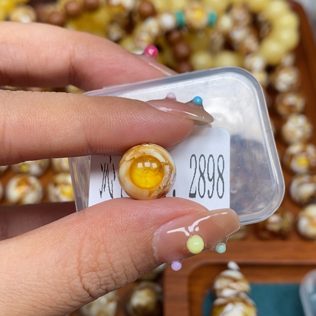 把件猴头核桃沁色圆珠老型2898