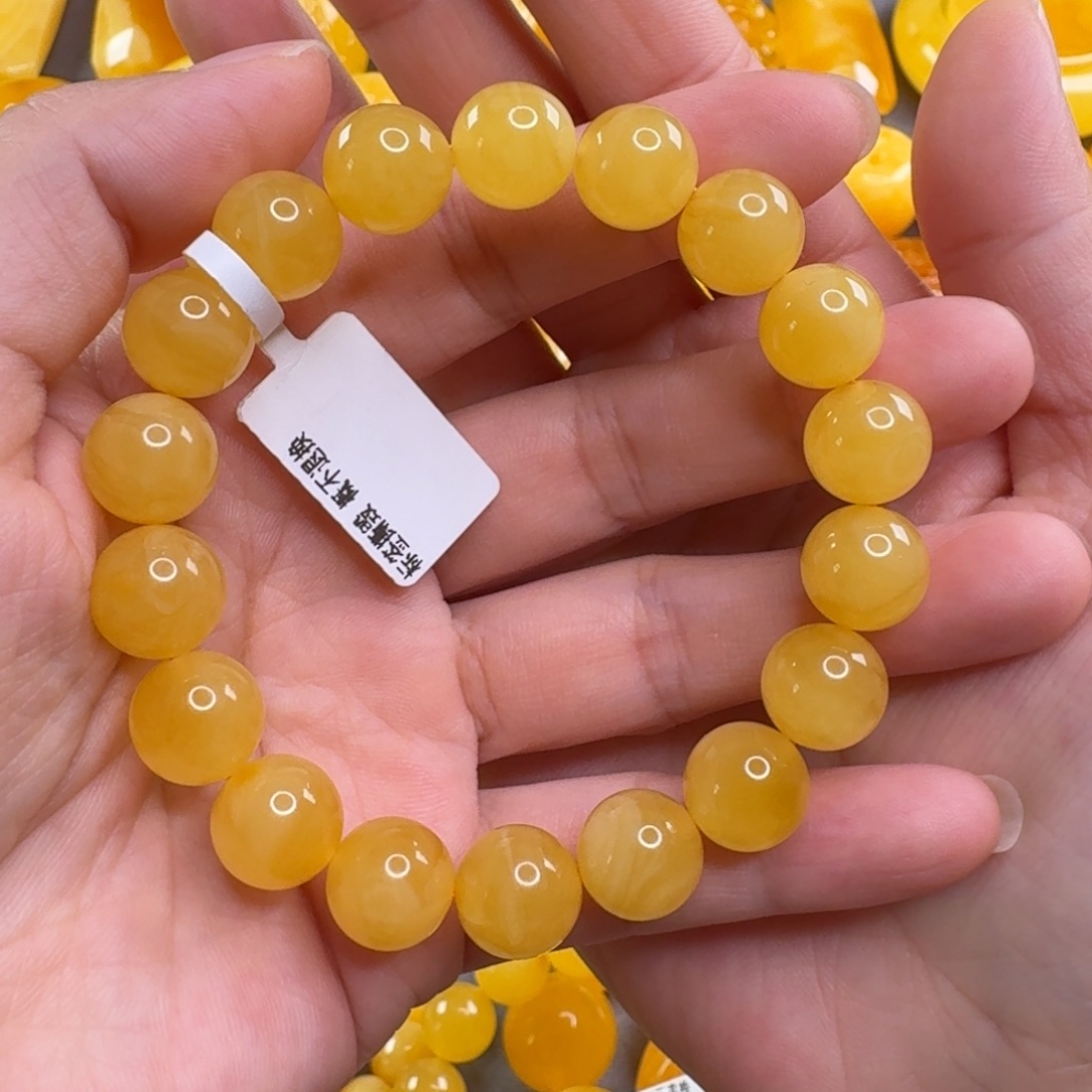 蜜蜡毛衣链未镶嵌