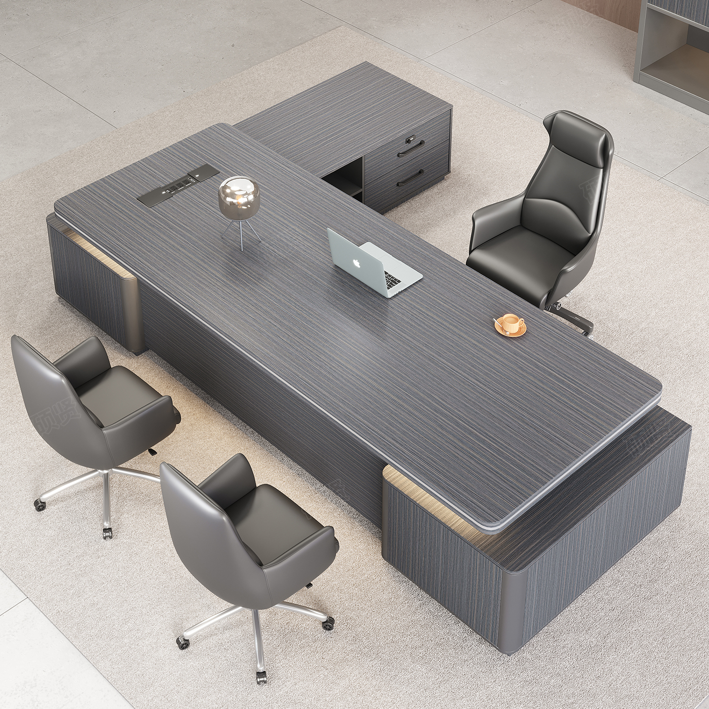 办公桌老板桌总裁桌公司办公桌椅全套办公家具厂家直销直播大班台