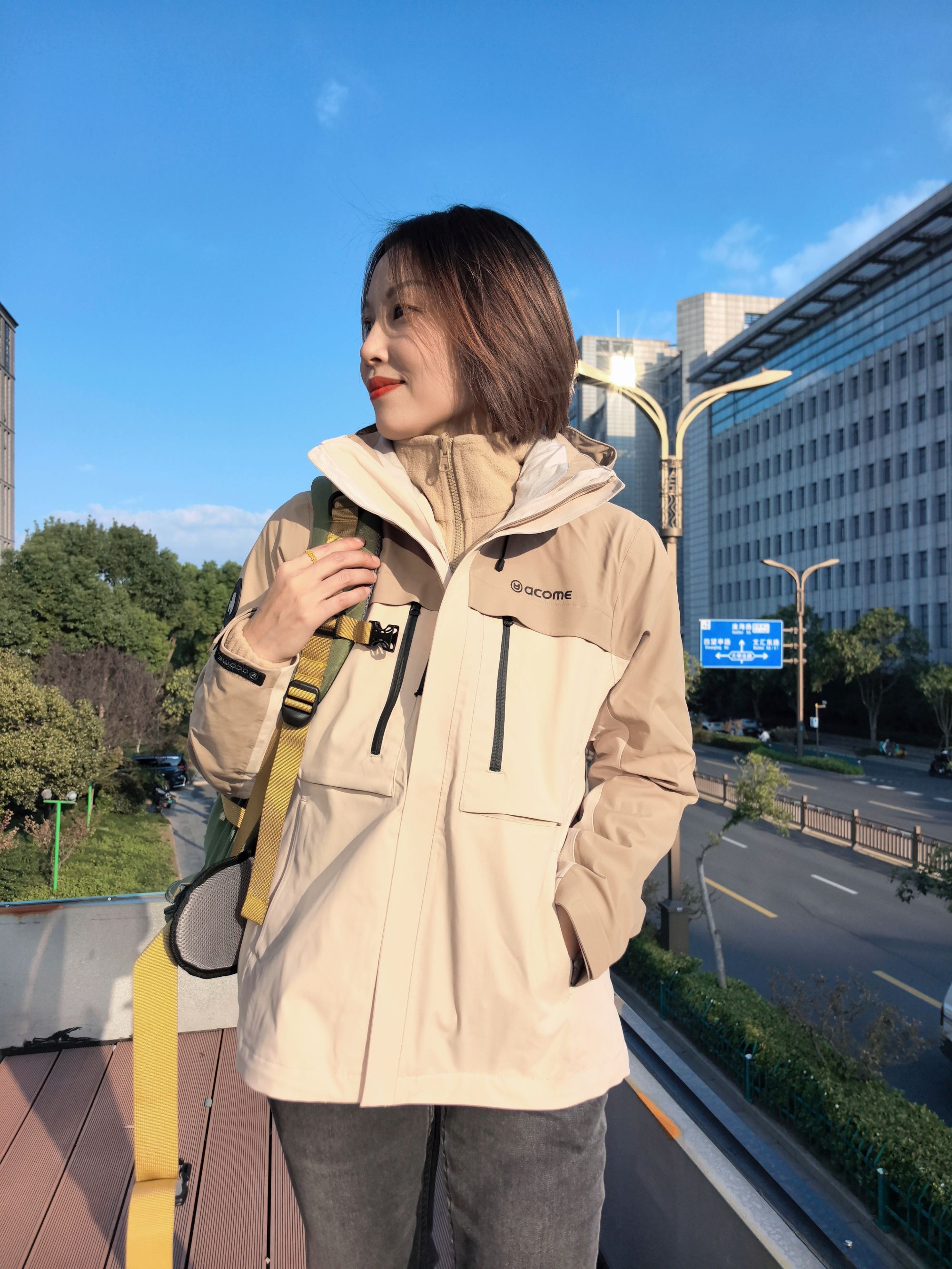 阿珂姆极光三合一冲锋衣男女抓绒两件套防风防雨户外登山徒步外套