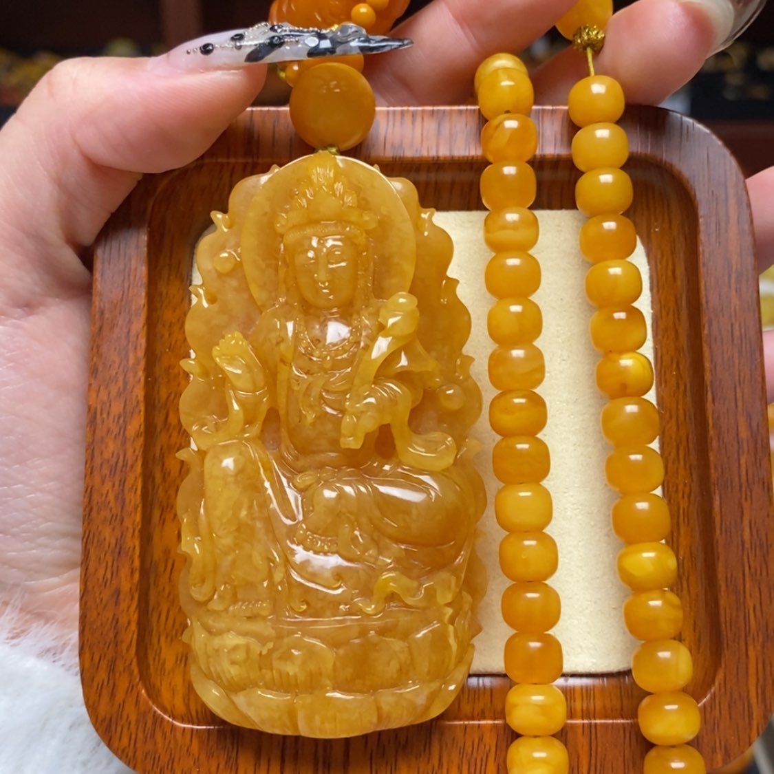 【闪购商品】蜜蜡颈饰未镶嵌项链