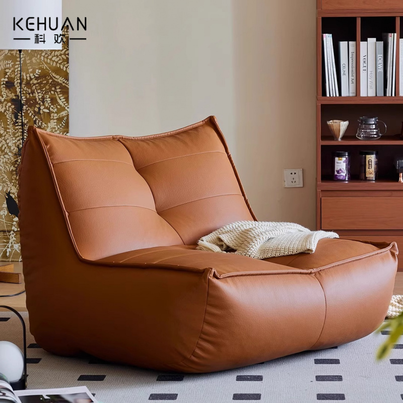 懒人沙发单人榻榻米可躺可睡卧室阳台小沙发窝窝椅网红毛毛虫豆袋