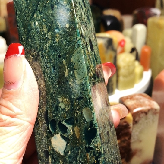 青田石印石广东绿素章