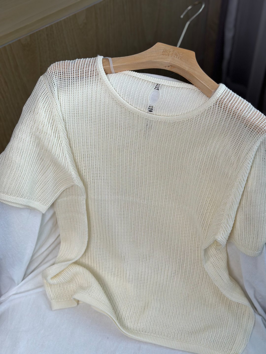 【欧琲】H454#新款简约镂空针织上衣