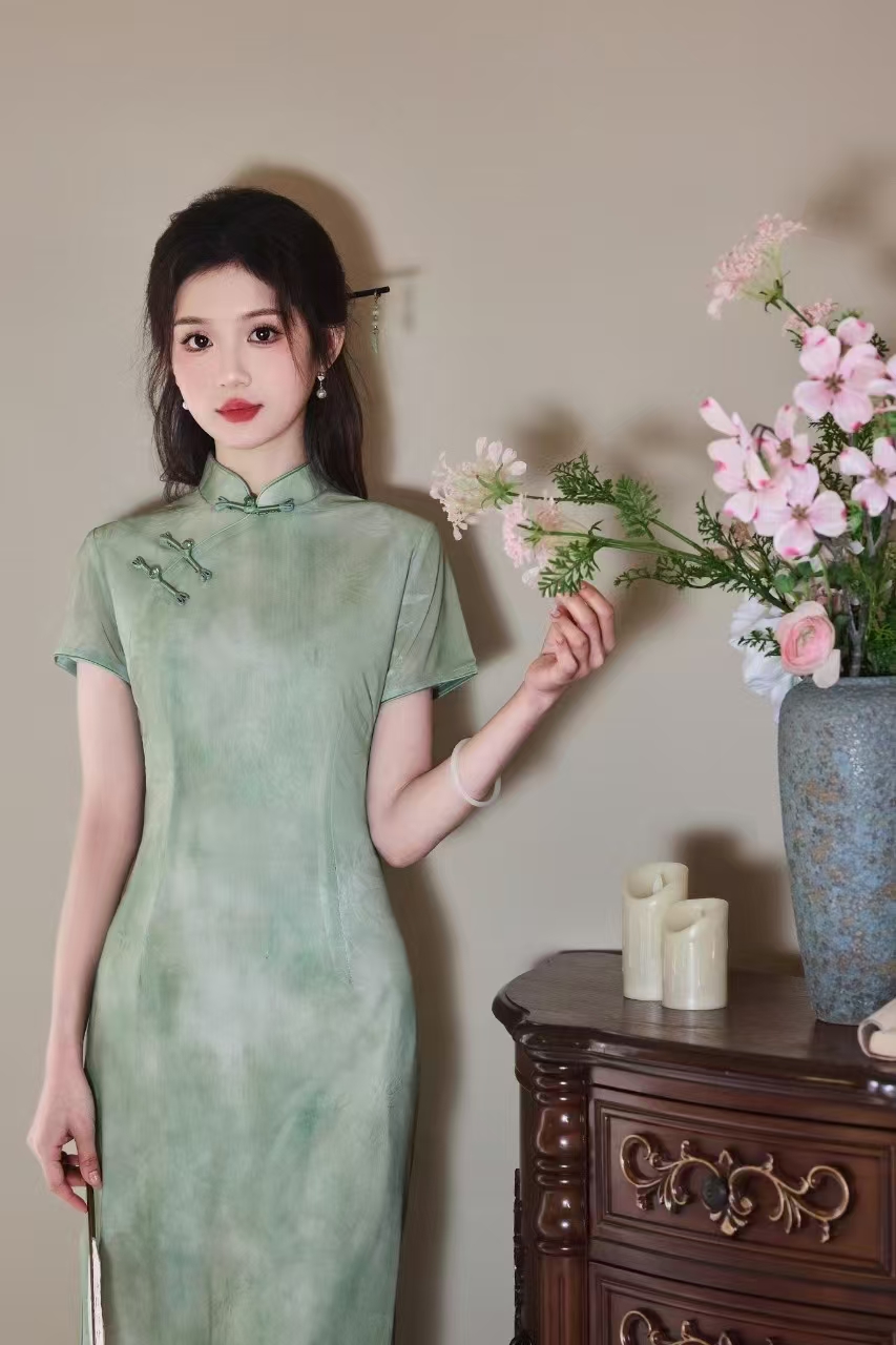 夏款-【如意】设计师中长款气质夏季复古风日常中国风显瘦旗袍