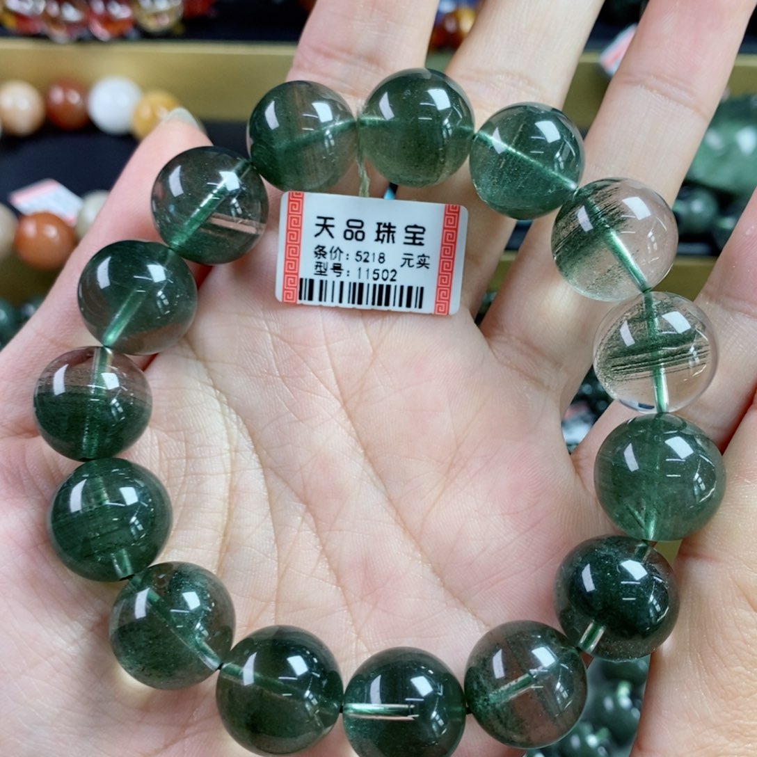 水晶手串未镶嵌绿幽灵11502