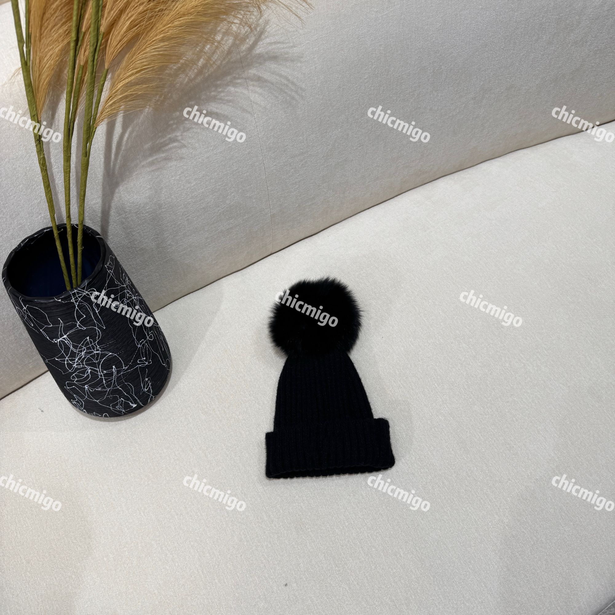 【Chicmigo高定童装】秋冬新款轻奢高定轻奢针织毛线帽