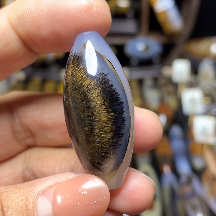 玛瑙/玉髓笔搁未镶嵌