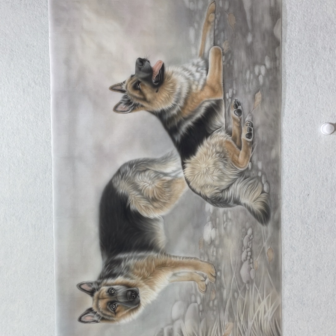 国画工笔动物作品欣赏