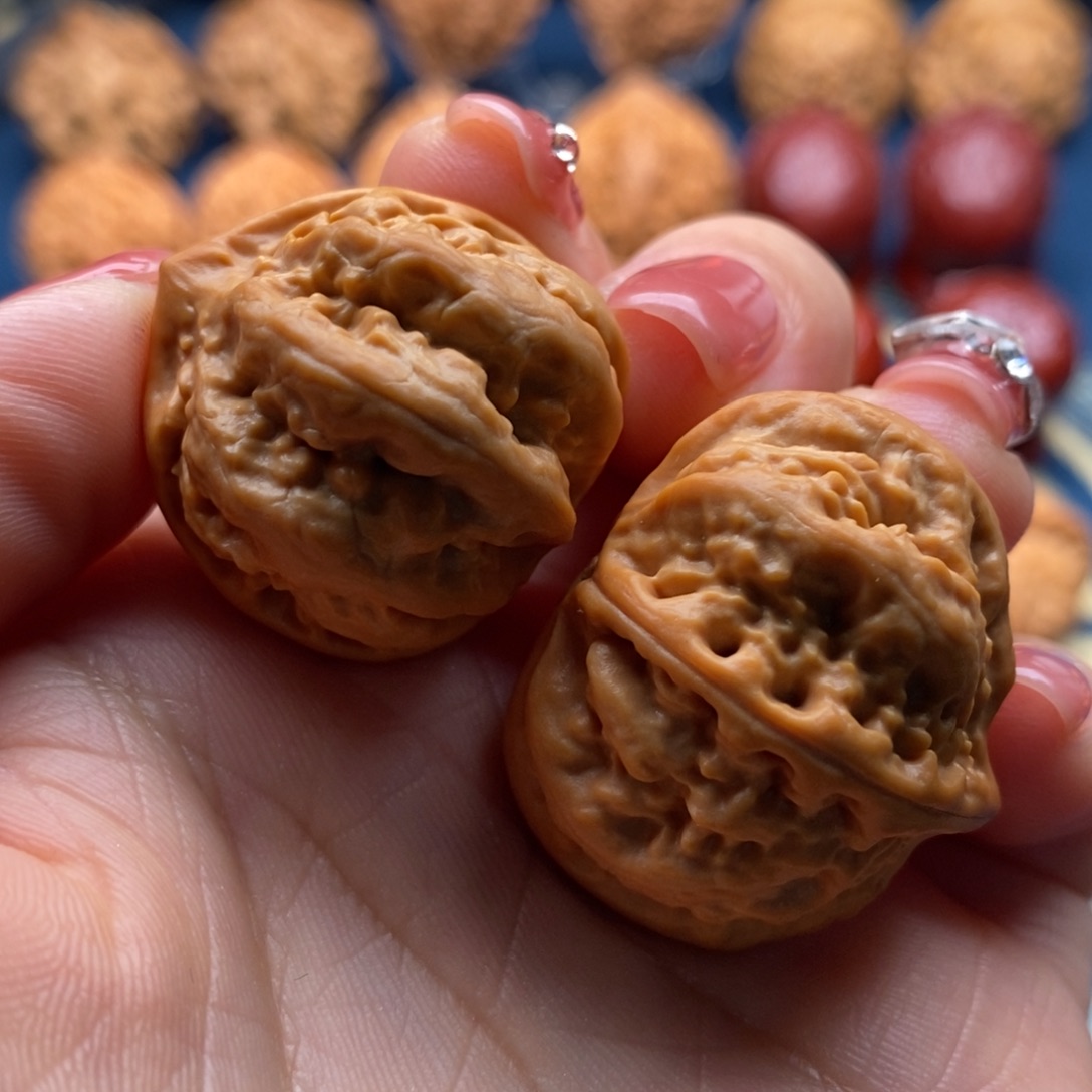 文玩核桃把件ღ***0精品小手捻