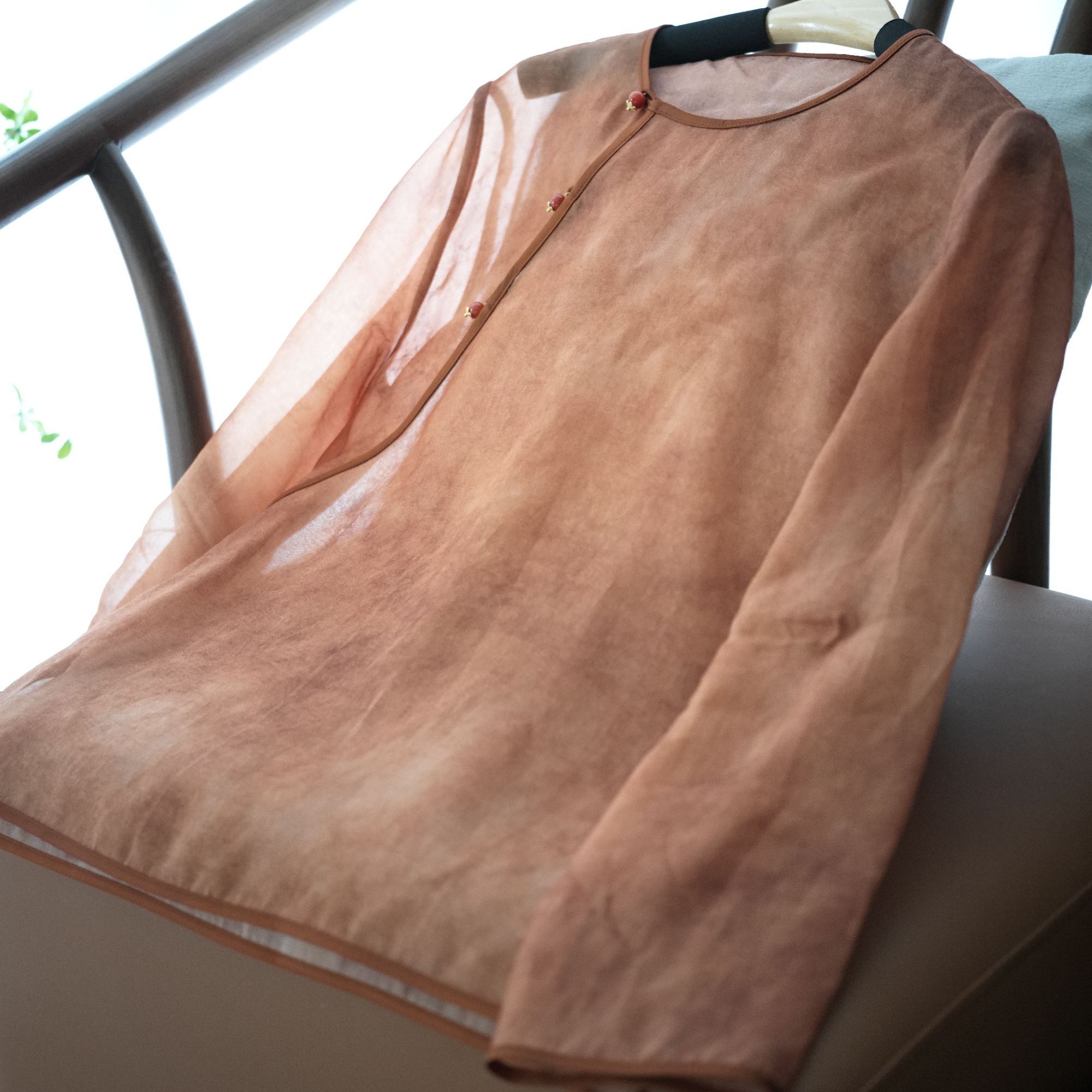 『尽染』新中式满分桑蚕丝国风上衣DHWC6108