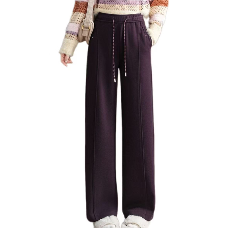 秋冬新款宽松显瘦窄版休闲窄版直筒裤