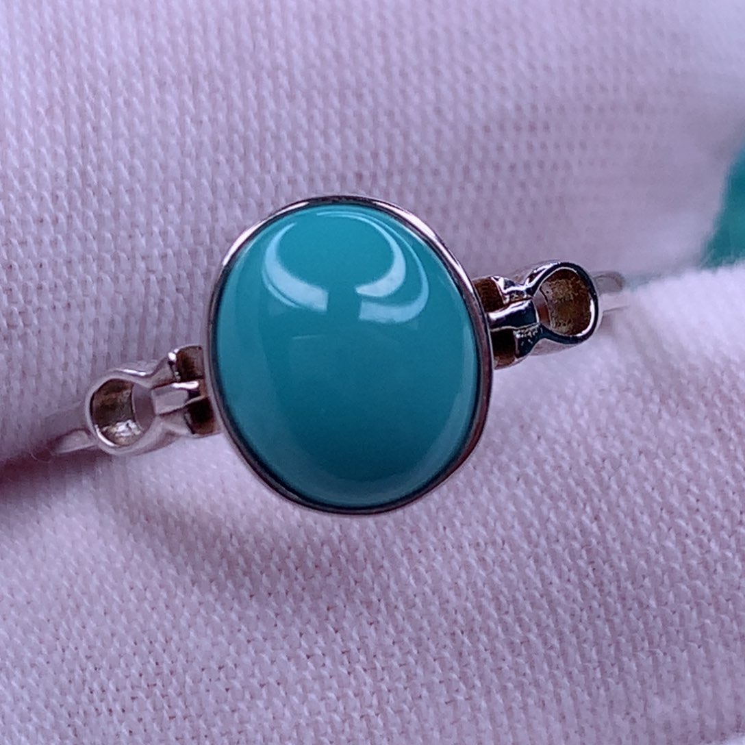 绿松石挂件银S925镶嵌