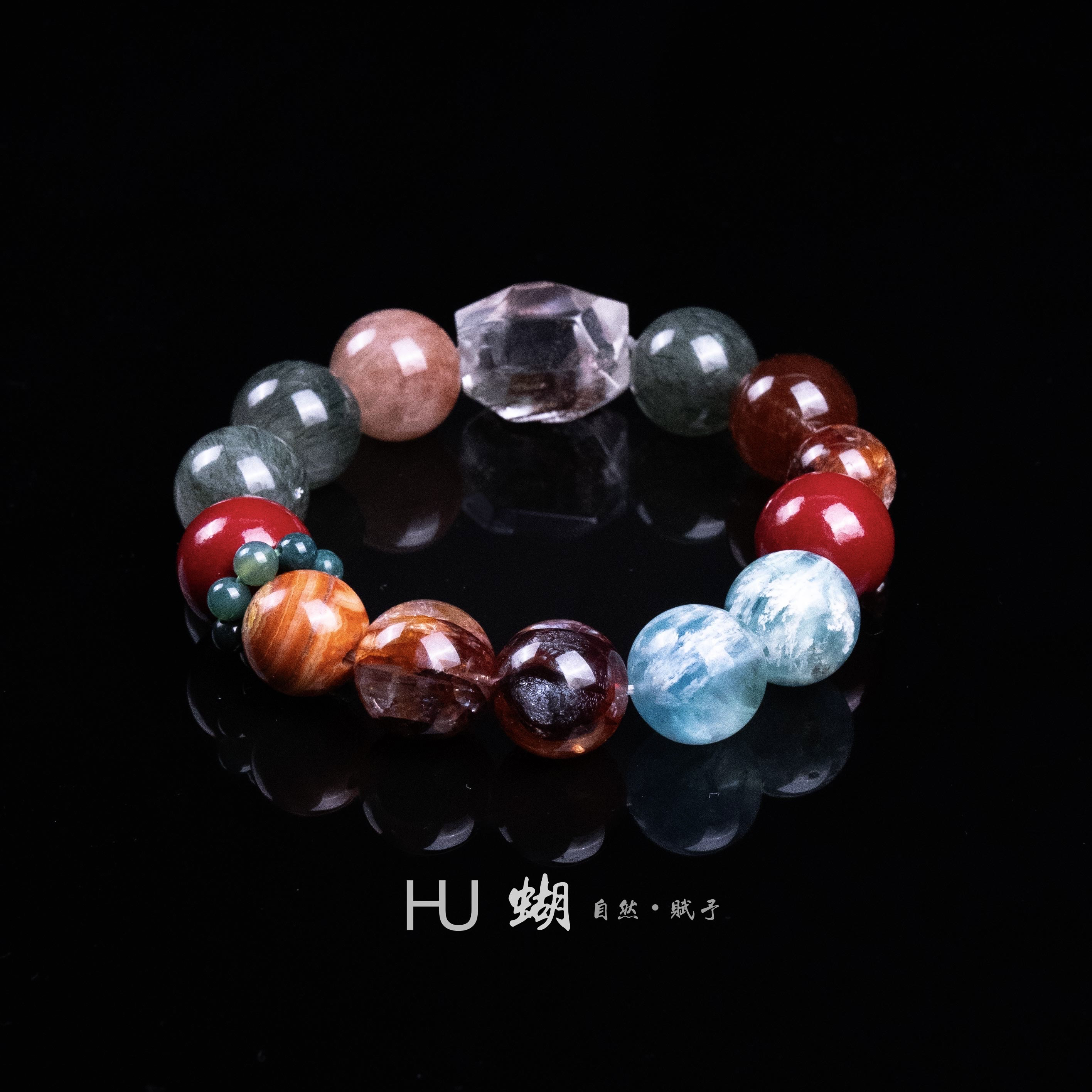 HU蝴｜孤品款  如图如直播间所见即所得 水晶珠宝手串D58