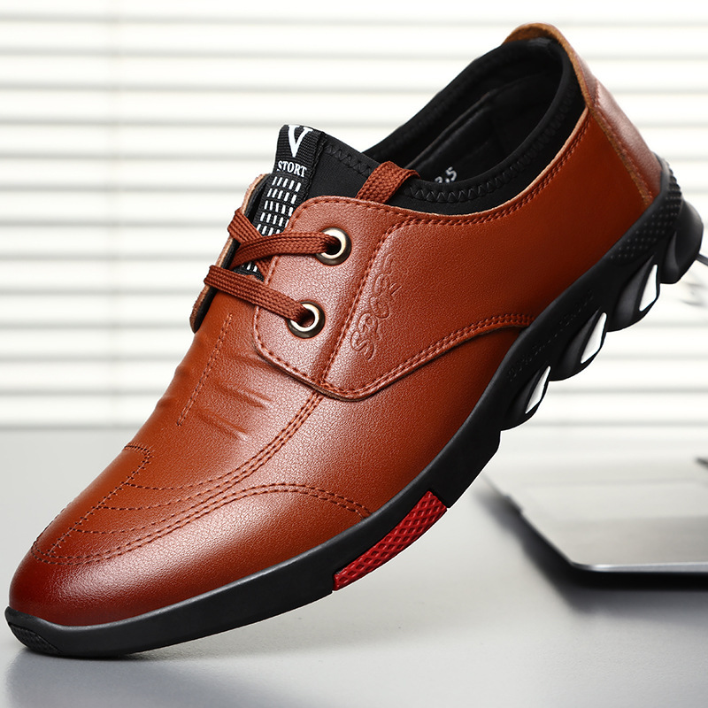 秋冬男士皮鞋男士商务增高男鞋隐形内增高男鞋潮流低帮运动休闲鞋